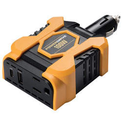 100 Watt Direct Plug Inverter with 1 AC  USB 2.4A and USB-C(TM)