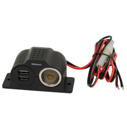 12-Volt Power Outlet with 2 USB Ports  3.4A Output 30512V2USB
