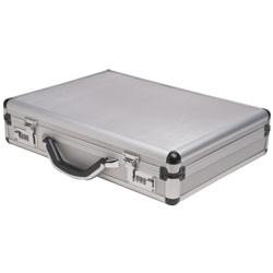 17.5 Silver Aluminum Briefcases SPC-931R