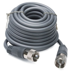 18' CB Antenna Mini-8 Coax Cable with PL-259 Connectors Gray RP-