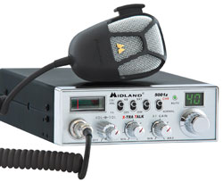 40 Channel Digital Tuner CB Radio with X-Tra Talk Microphone Con