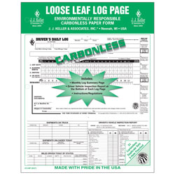 Duplicate 5-In-1 Large Loose-Leaf Driver's Log  Carbonless 612MP