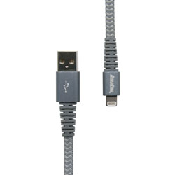 6 Heavy-Duty Lightning (R) Charge and Sync Cable  Silver(R) Char