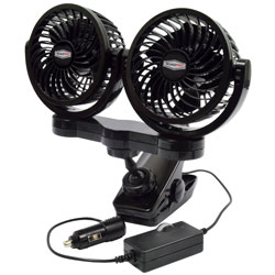 12-Volt Dual Fan with Mounting Clip RPSC8572