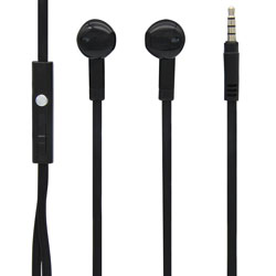 Stereo In-Ear Earbuds with In-Line Mic  Black MBS10241