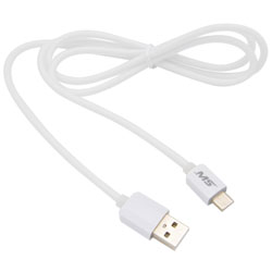 3 USB-C to USB Charge & Sync Foam Cable  White MBS06342