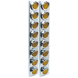 8 LED Sealed Air Cleaner Light Assembly  Amber 2-Pack RPSL28LED