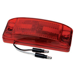 6x2 LED Light with Replaceable Lens Red RP-1284R