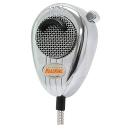4-Pin Dynamic Noise Canceling CB Microphone Chrome & Chrome Cord
