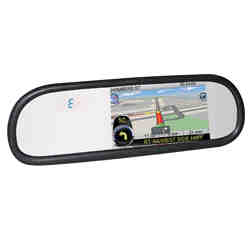 5 Replacement/ Clip-On Dual Solution Mirror Monitor w/Navigation