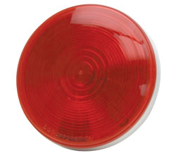 4 Round Sealed Light with 3-Prong Connector-Red Bulk TS-4064X