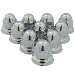 33mm Stainless Steel Flanged Lug Nut Covers 10-Pack RP-33SS10