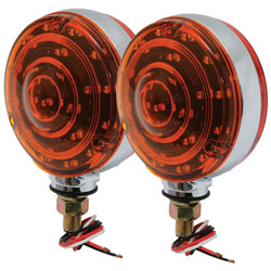 4 LED Double-Face Stop/Turn Light Assembly Red/Amber 2-Pack RP38