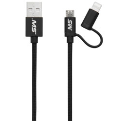 3 Lightning (R) and Micro to USB Charge & Sync Multi-Use Cable