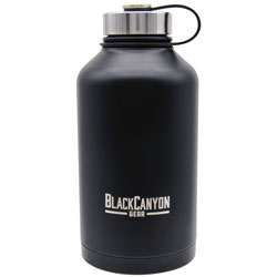 64oz. Water Bottle with Twist Lid - Black BCO64OZB