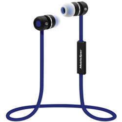 Bluetooth (R) Wireless Earbuds with In-Line Mic  Blue/Black(R) W