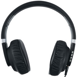 Premium Bluetooth (R) Wireless Folding Headphones  Black(R) Wire